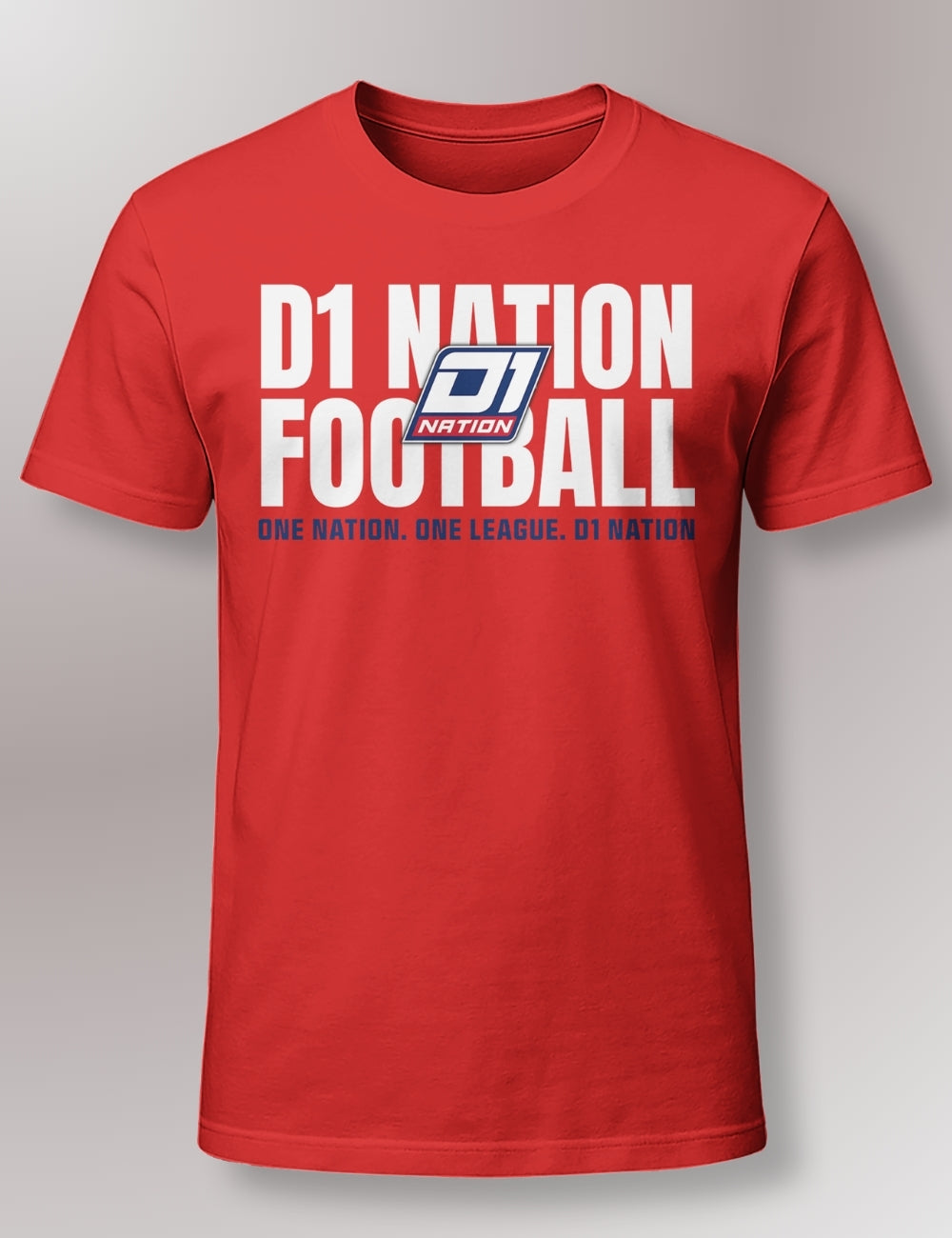 D1 Nation Bold White Text Unisex Adult Organic Cotton T-Shirt-thumbmail-1