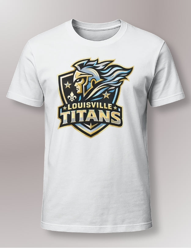 Louisville Titans Shield Gold & Blue Logo Adult Unisex classic tee